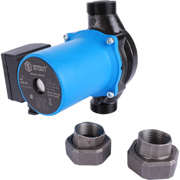 Насос циркуляционный Stout 25/80-180 (SPC-0010-2580180) Насос циркуляционный Stout 25/80-180 (SPC-0010-2580180)