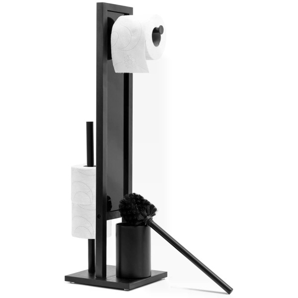 Напольная стойка с держателем туалетной бумаги и ёршиком 700*195мм (HOM-04003)