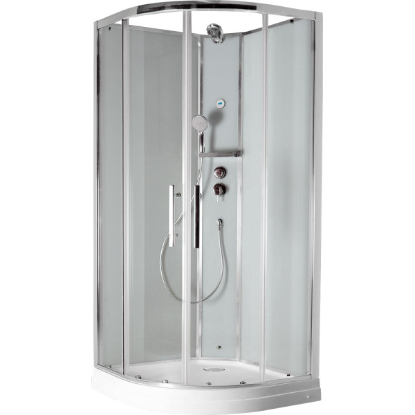 Душевая кабина Timo Ilma 901 100x100x223 стекло прозрачное, профиль хром (ILMA-901) Душевая кабина Timo Ilma 901 100x100x223 стекло прозрачное, профиль хром (ILMA-901)