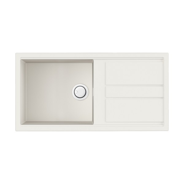 Мойка для кухни врезная Omoikiri Kitagawa 100-WH 1000х510 белый (4993787) Мойка для кухни врезная Omoikiri Kitagawa 100-WH 1000х510 белый (4993787)