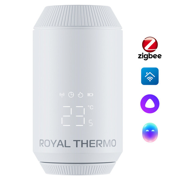 Головка термостатическая М30х1,5 Royal Thermo Smart Heat 2.0 электронная (белая) (RATESH23015WH) Головка термостатическая М30х1,5 Royal Thermo Smart Heat 2.0 электронная (белая) (RATESH23015WH)
