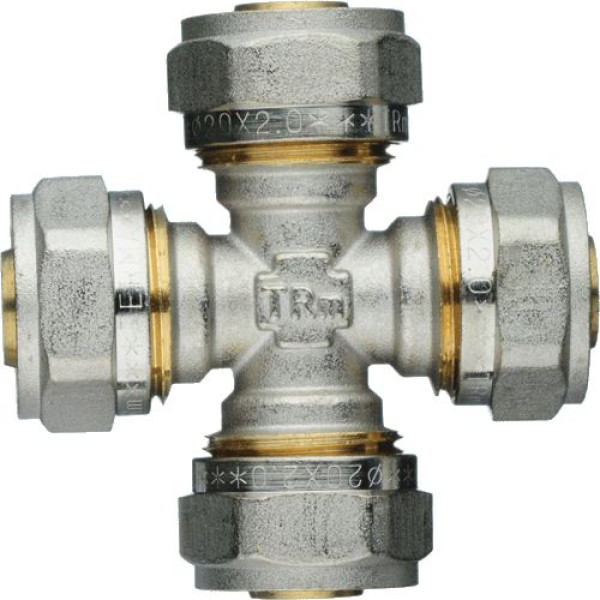 Крестовина 20*20*20*20 TeRma (обжим) (01431) Крестовина 20*20*20*20 TeRma (обжим) (01431)