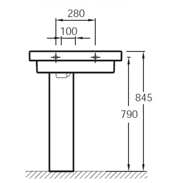 Крепеж к полупьедесталу Jacob Delafon Escale (E4310-NF)