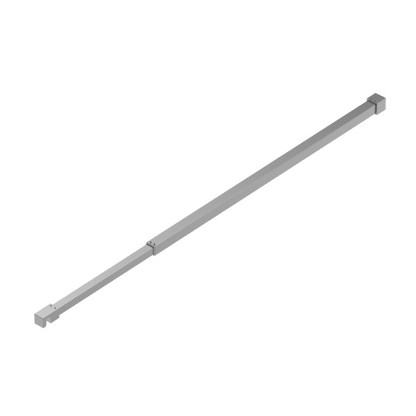 Душевое ограждение BelBagno Kraft 120x195 стекло прозрачное, профиль хром глянцевый (KRAFT-L-1-120-C-Cr)