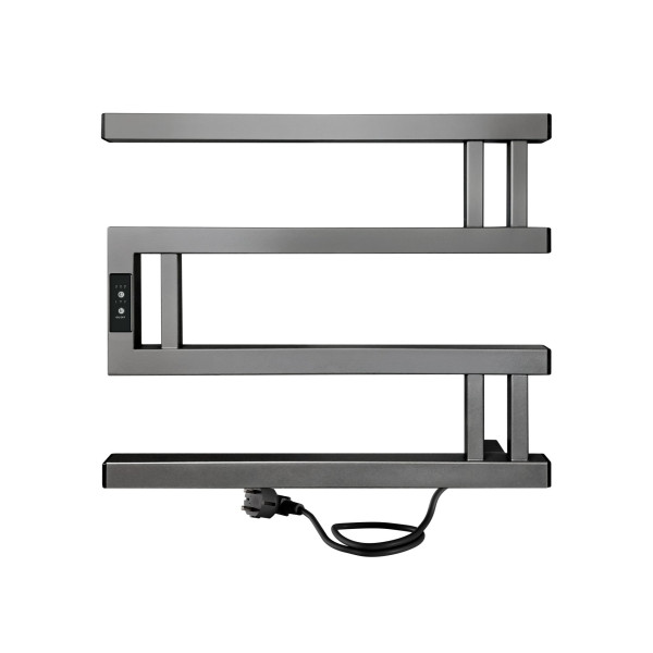 Полотенцесушитель электрический Indigo Muza 400x500 таймер, скрыт.провод справа, Graphite Metallic (DGM40-50GFMRt) Полотенцесушитель электрический Indigo Muza 400x500 таймер, скрыт.провод справа, Graphite Metallic (DGM40-50GFMRt)