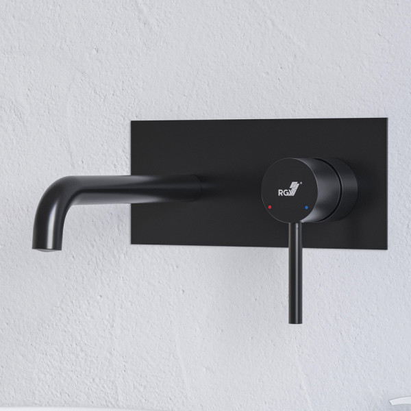 Смеситель для ванны и душа RGW Shower Panels встраиваемый черный (51140545-04)