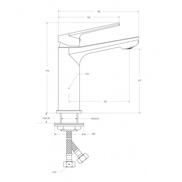 Смеситель для раковины Cezares Comfort хром глянцевый (COMFORT-LS-01-W0)
