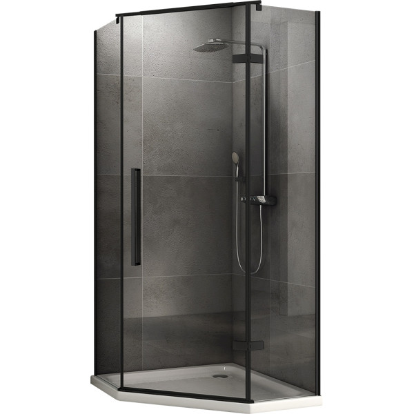 Душевой уголок ABBER Ewiges Wasser 100*100 стекло прозрачное, профиль черный (AG05100B) Душевой уголок ABBER Ewiges Wasser 100*100 стекло прозрачное, профиль черный (AG05100B)