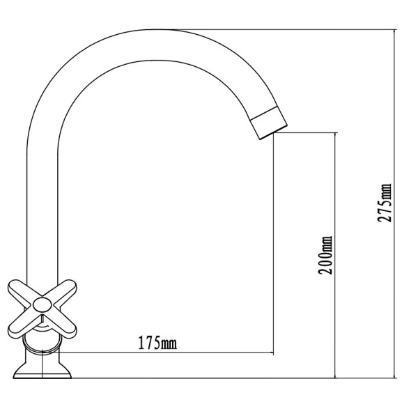 Смеситель для раковины Voda Eco Star хром (STR26) Смеситель для раковины Voda Eco Star хром (STR26)