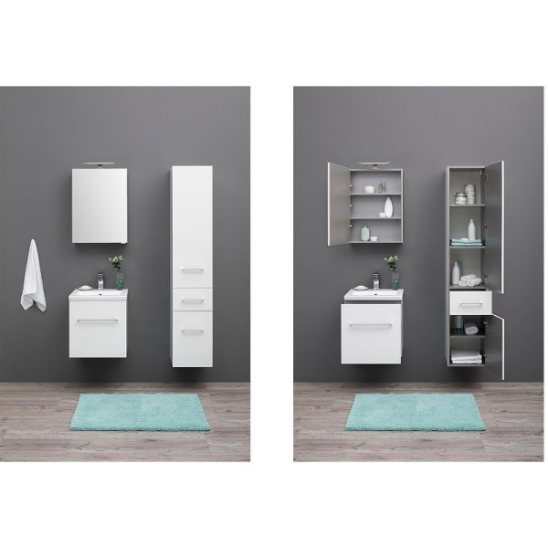 Пенал подвесной Aquanet Порто 34,8x33,8x174,2 белый (00201374)