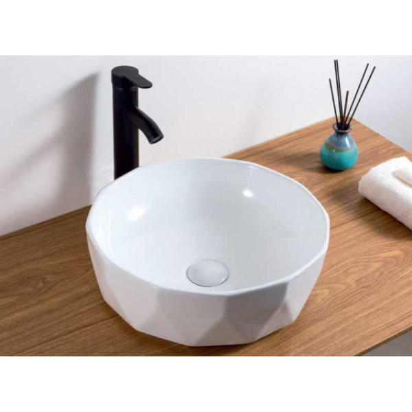 Раковина накладная BelBagno белая (BB1409) Раковина накладная BelBagno белая (BB1409)