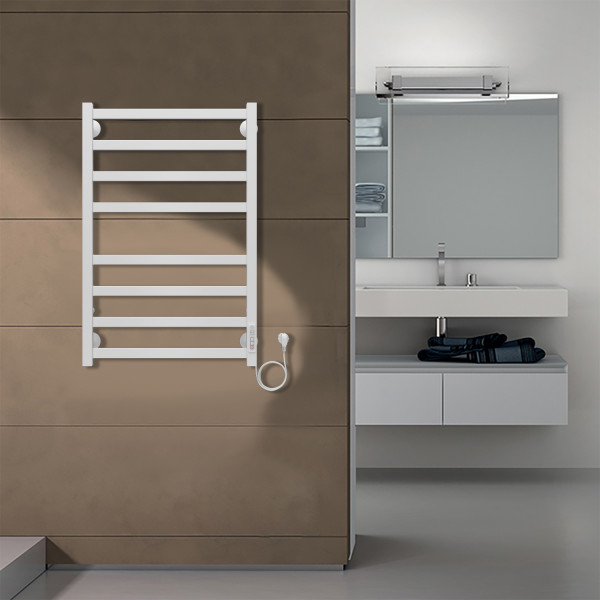 Полотенцесушитель электрический Azario Palermo 500x800 белый Полотенцесушитель электрический Azario Palermo 500x800 белый