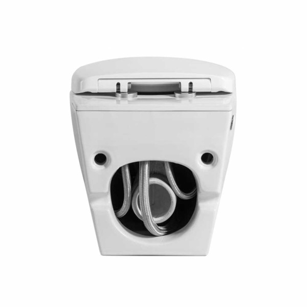 Унитаз подвесной Abber Bequem с импульсным смывом, белый (AC1107P) Унитаз подвесной Abber Bequem с импульсным смывом, белый (AC1107P)