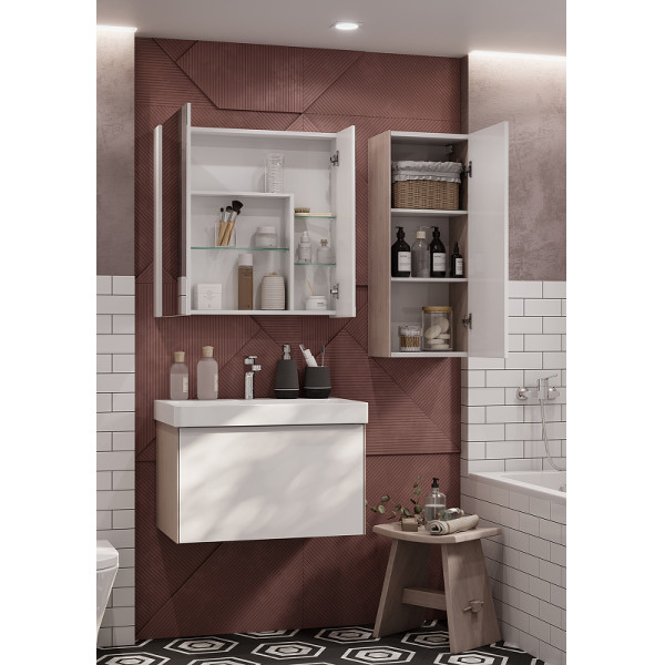 Шкаф зеркальный Aquaton Асти 70 (1A263402AX010) Шкаф зеркальный Aquaton Асти 70 (1A263402AX010)