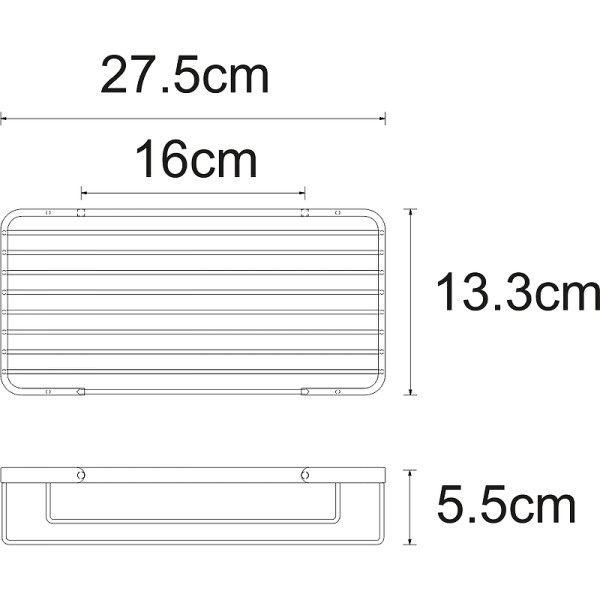 Полка WasserKRAFT (K-722W)