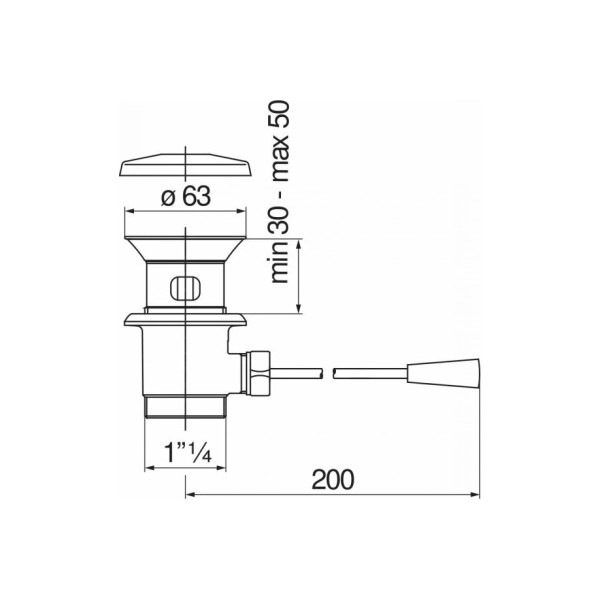 Донный клапан Nobili хром (AV00224/3CR) Донный клапан Nobili хром (AV00224/3CR)