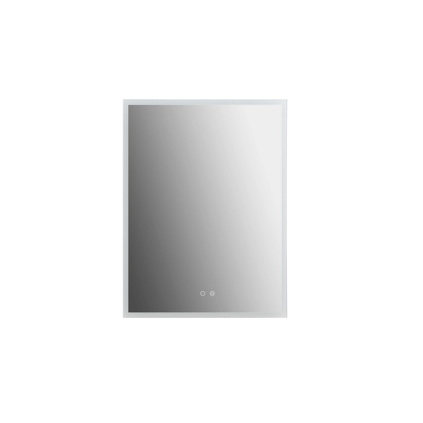 Шкаф зеркальный алюминиевый Aquatek с подсветкой 600x800x133 антизапотевание (AQ7603B-MLC)