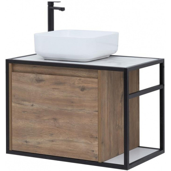 Тумба подвесная Aquanet Nova Lite Loft 75 L дуб рустикальный (00261658)