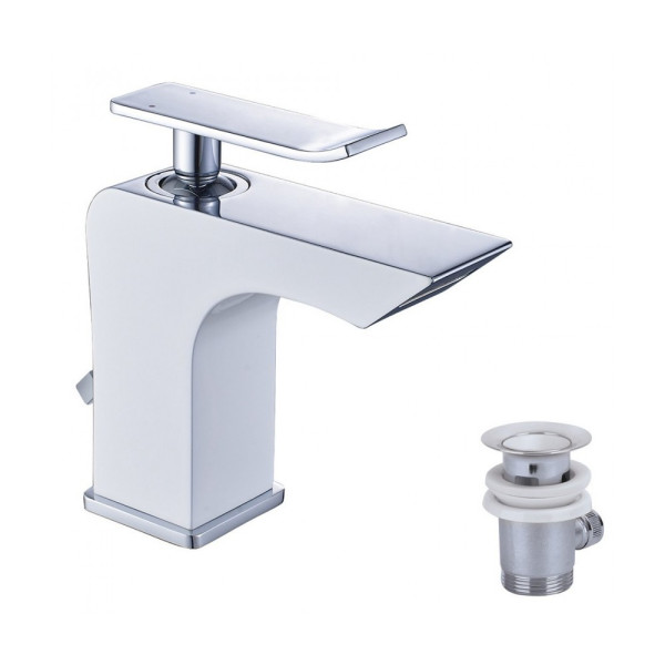Смеситель для раковины Lemark Contest с донным клапаном (LM5806CW) Смеситель для раковины Lemark Contest с донным клапаном (LM5806CW)