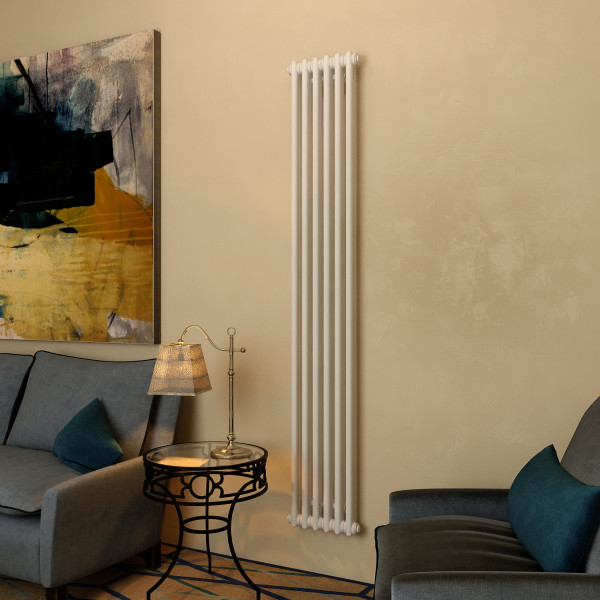 Радиатор стальной трубчатый Velar 2180 9 секций 3/4" U RAL 9016 глянц. боковое подключение Радиатор стальной трубчатый Velar 2180 9 секций 3/4" U RAL 9016 глянц. боковое подключение