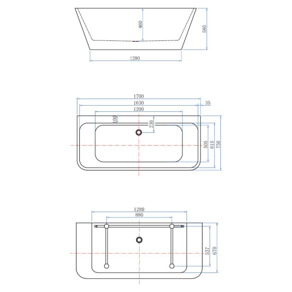 Ванна акриловая Aquanet Family Perfect 170х75 белый/черный матовый Black matte слив-перелив (292986) Ванна акриловая Aquanet Family Perfect 170х75 белый/черный матовый Black matte слив-перелив (292986)