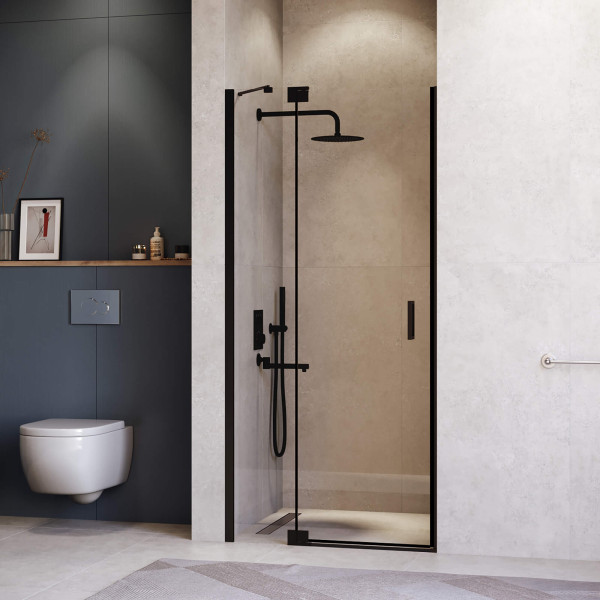 Душевая дверь RGW Hotel 100x200 стекло прозрачное, профиль черный (350601410-14)