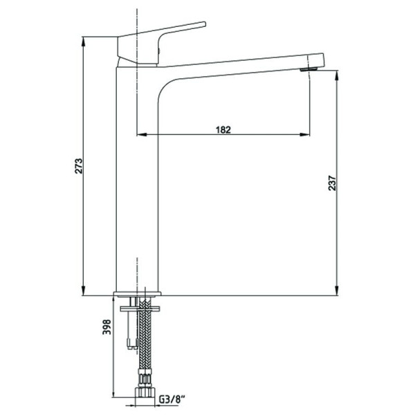 Смеситель для раковины E.C.A Tiera (102188002EX) Смеситель для раковины E.C.A Tiera (102188002EX)