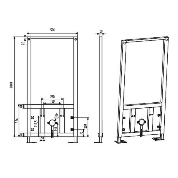 Инсталляция для биде Creavit (GBM500.01) Инсталляция для биде Creavit (GBM500.01)