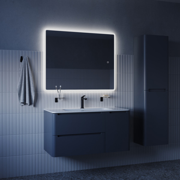 Зеркало с подсветкой 3 в 1 два навеса 100/80 см Uniq Iddis (UNI1080i98)