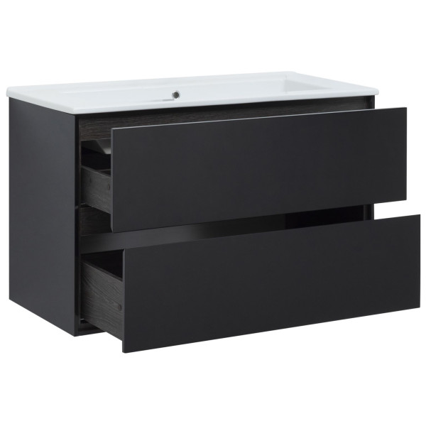 Тумба подвесная Aquanet Милан 105 черный глянец (00316690)