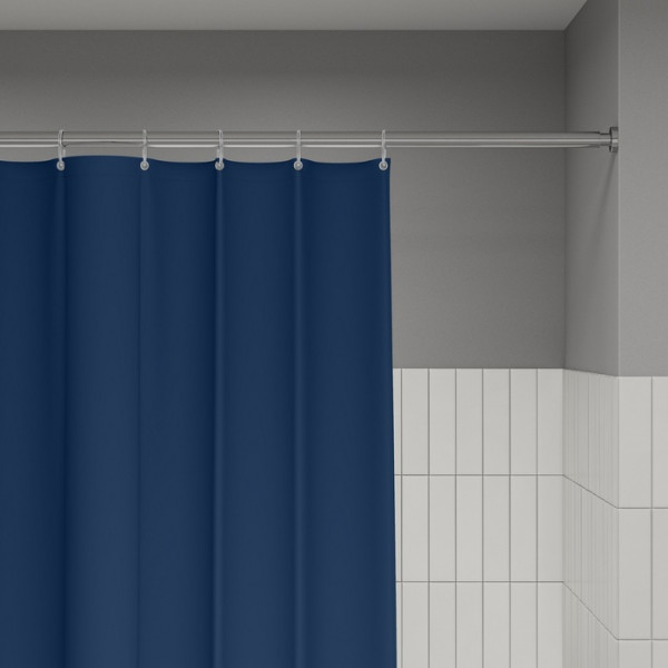 Шторка для ванн текстильная Iddis Base 180x200 серая (BS04P18i11)