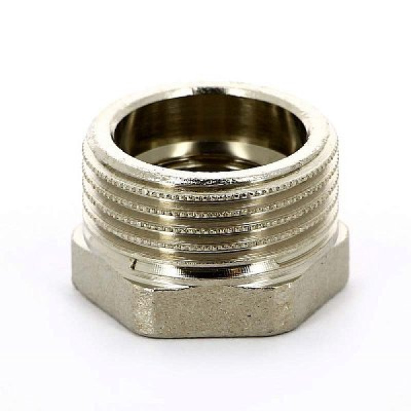 Футорка 1"х1/2" НВ никелированная Uni-Fitt (604N4200) Футорка 1"х1/2" НВ никелированная Uni-Fitt (604N4200)