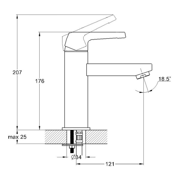 Смеситель для раковины G.lauf хром (LEF1-A232) Смеситель для раковины G.lauf хром (LEF1-A232)