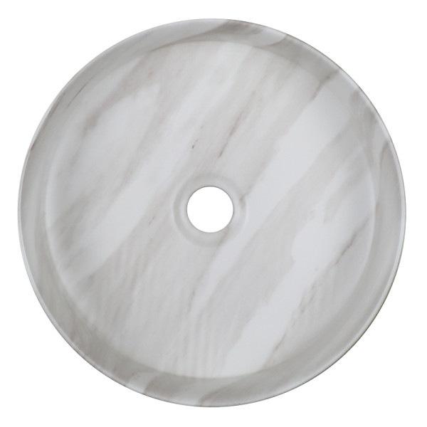 Раковина накладная Azario 35,5x35,5x12 серый мраморный (AZ-3134-M817)