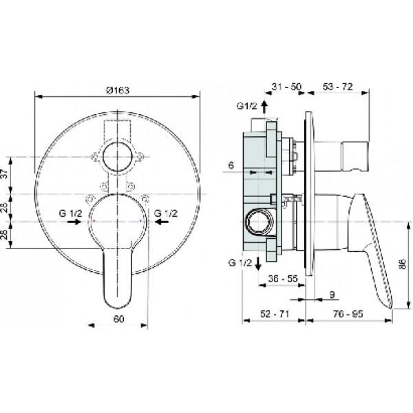 Набор для ванны set 7 в 1 Ideal Standard Set хром (BD003AA)