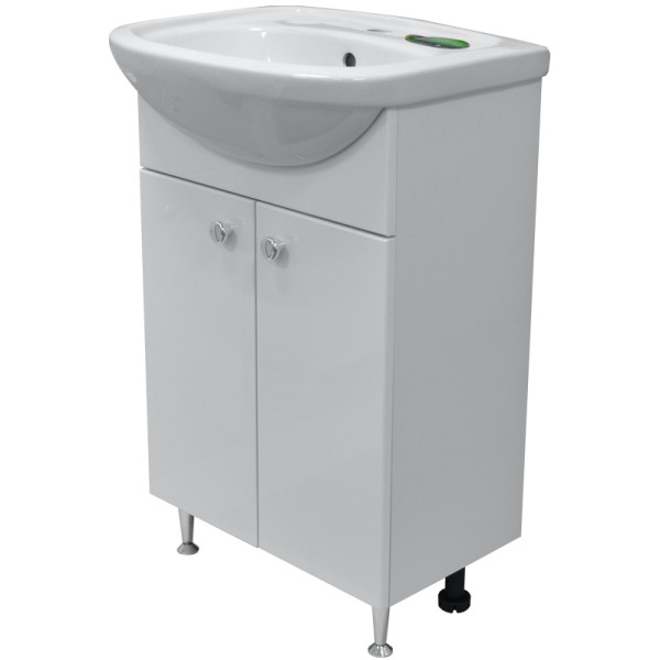 Комплект Тумба Моника New 50 напольная Loranto 53х74х42 с раковиной Арго 50 (CS00076238)