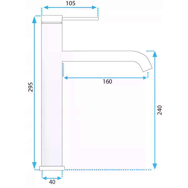 Смеситель для раковины Rea Clif золото матовое (REA-B5329)