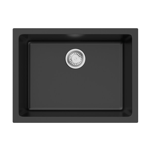 Мойка для кухни врезная Omoikiri Okinoshima 61-U/I-BL Natceramic/черный (4997063)