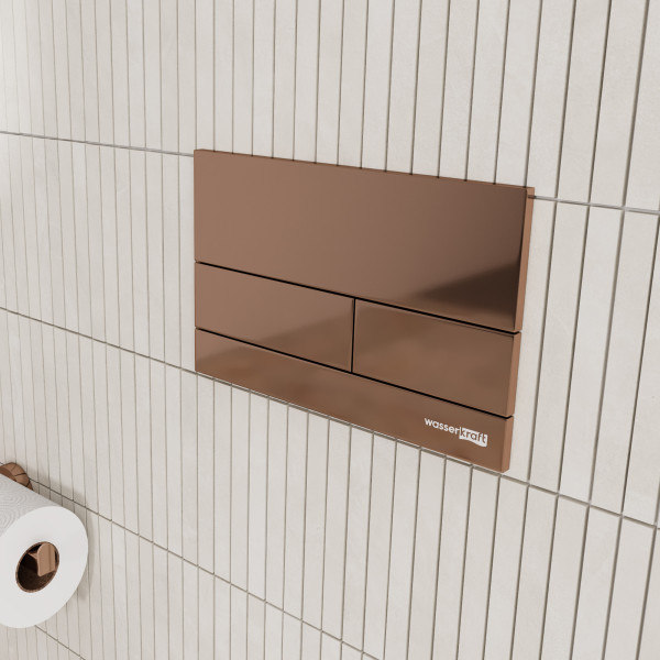 Инсталляция для унитаза WasserKRAFT Vils с клавишей смыва золото розовое (56TLT.010.ME.RG04)