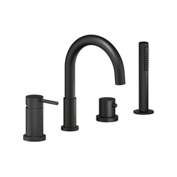 Смеситель для ванны и душа Nobili Live черный (WEBK110/9TBM) Смеситель для ванны и душа Nobili Live черный (WEBK110/9TBM)