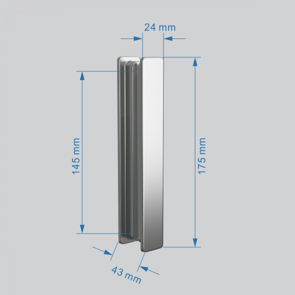 Душевая дверь Abber Komfort 120x200 стекло прозрачное, профиль хром (AG90120)