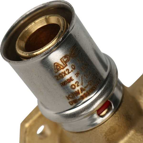 Тройник установочный 20x1/2"В Stout (пресс) (SFP-0015-001220) Тройник установочный 20x1/2"В Stout (пресс) (SFP-0015-001220)