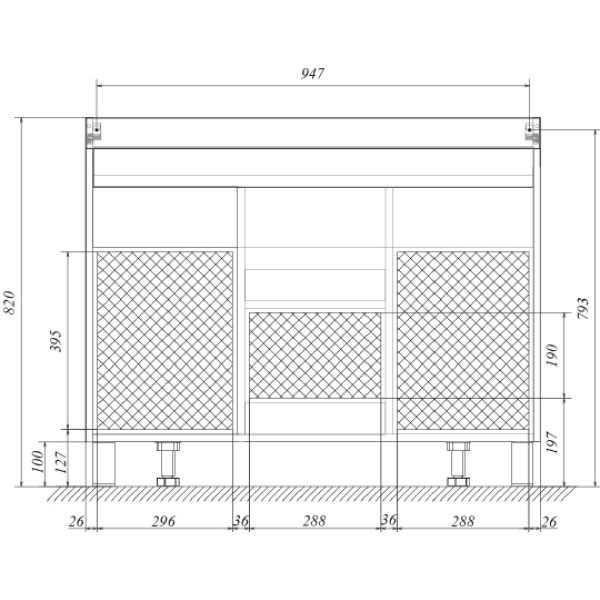 Тумба напольная 1Marka Cube 1000*480*810 белая (У79527)