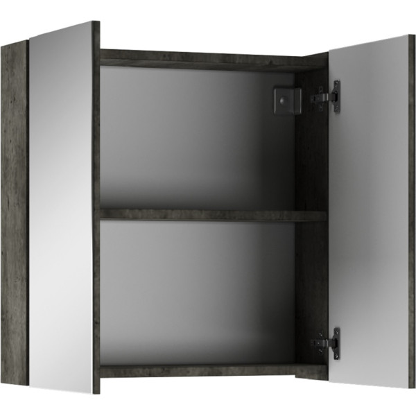 Шкаф зеркальный Мечта 60 Бетон Айсберг Домино (DM2338HZ)