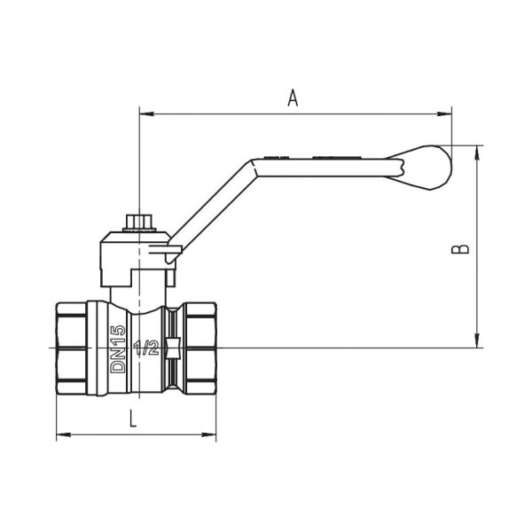 Кран 2" ВВ шаровый "LD Pride" (чёрная ручка) (LD 47.301.50) Кран 2" ВВ шаровый "LD Pride" (чёрная ручка) (LD 47.301.50)