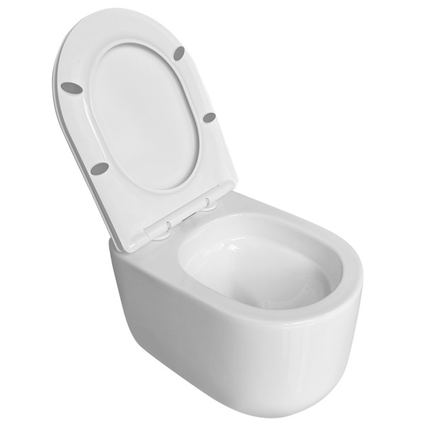 Унитаз подвесной Abber Bequem 355x500x300 белый (AC1129)