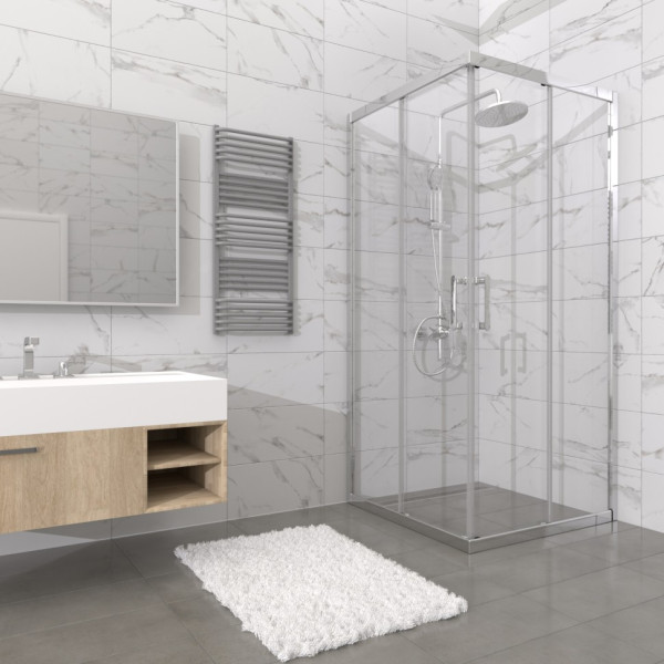 Душевой уголок Triton Фикс-хром 90x90  стекло прозрачное, профиль хром (DK415)