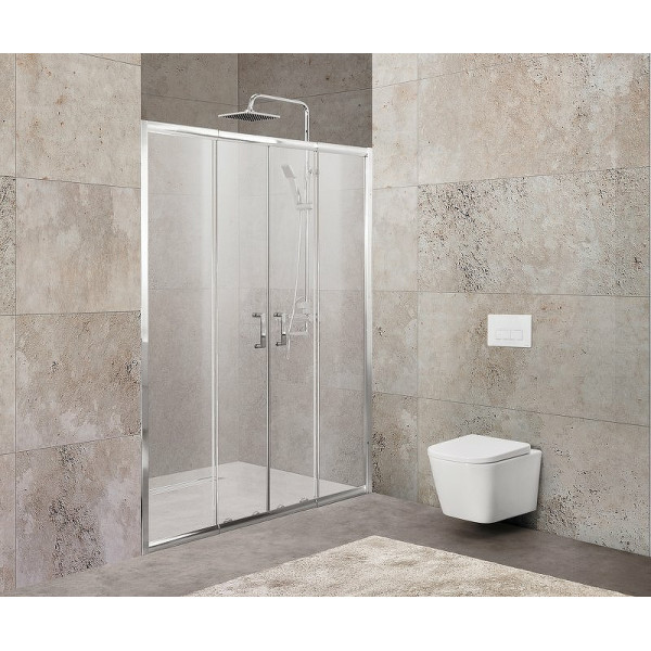 Душевая дверь BelBagno Unique 170x190 стекло рифленое, профиль хром (UNIQUE-BF-2-170/20-P-Cr) Душевая дверь BelBagno Unique 170x190 стекло рифленое, профиль хром (UNIQUE-BF-2-170/20-P-Cr)