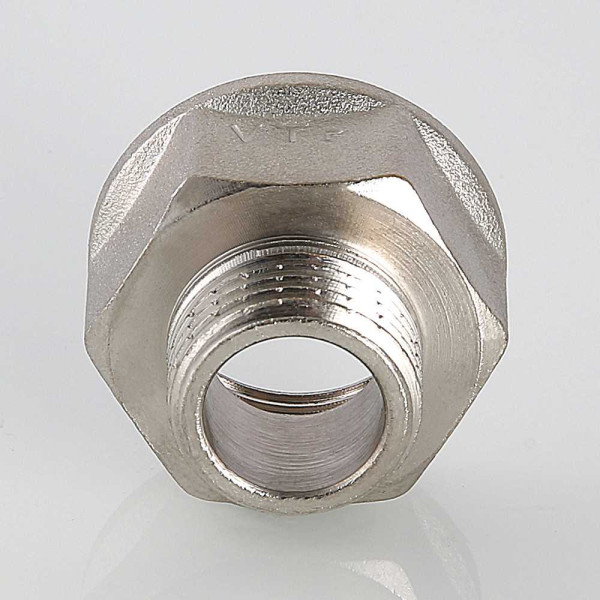 Переход 1/2"Нх1 1/4"В Valtec (никель) (VTr.592.N.0704) Переход 1/2"Нх1 1/4"В Valtec (никель) (VTr.592.N.0704)