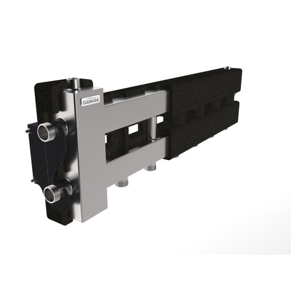Коллектор балансировочный Gidruss BMSS-60-4D.EPP (до 60 кВт, вх. G 1", 3+1 контура G 1", 4D-кронштейны K.UMS, EPP-термоизоляция, нерж ст.) Коллектор балансировочный Gidruss BMSS-60-4D.EPP (до 60 кВт, вх. G 1", 3+1 контура G 1", 4D-кронштейны K.UMS, EPP-термоизоляция, нерж ст.)